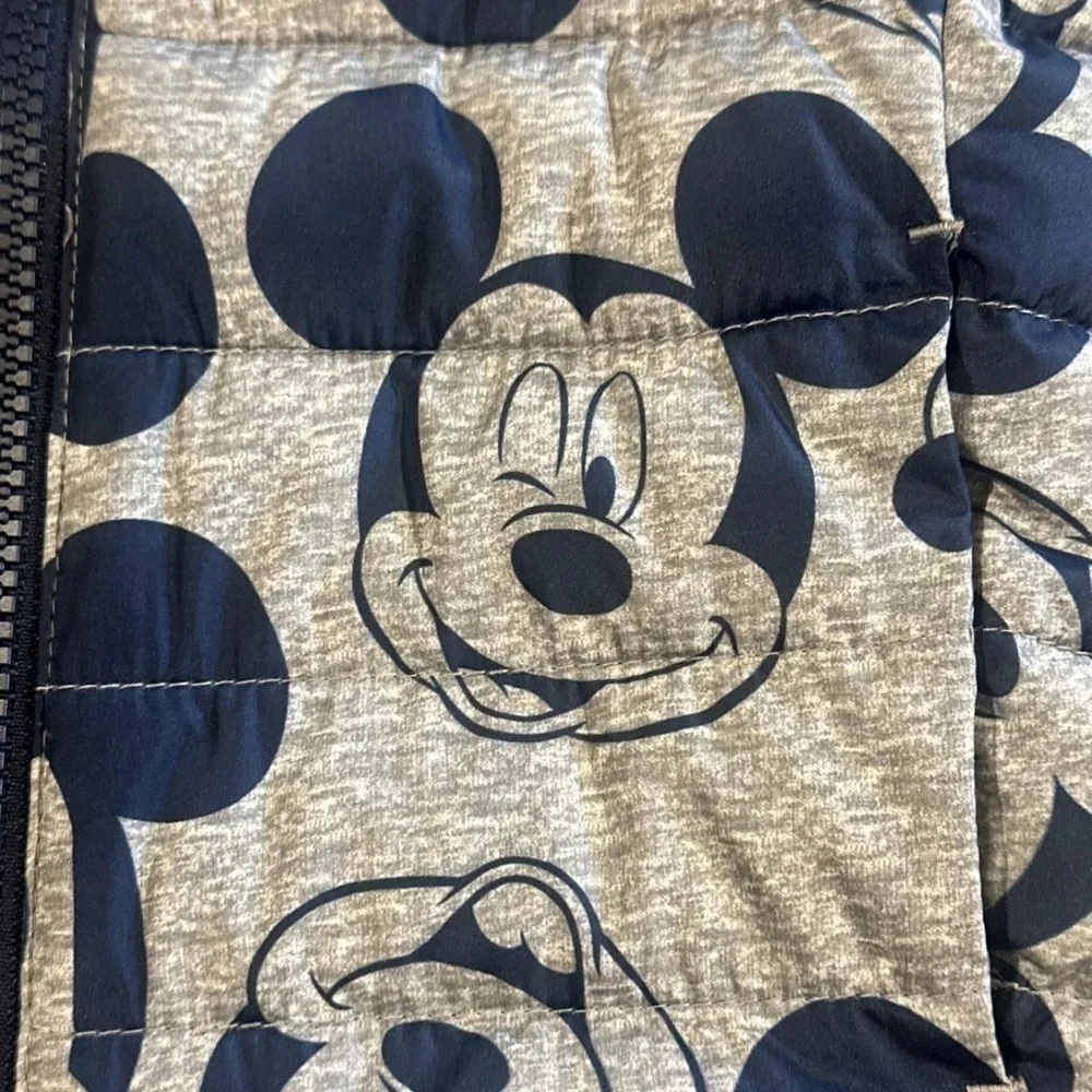 GAP Baby Disney Mickey Mouse Lightweight Puffer Jacket Coat Blue Gray Size 3